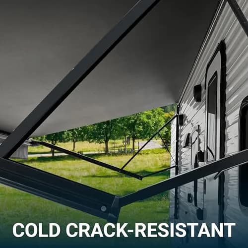 Velarium 12' RV Vinyl Canopy Blue Fade | Heavy-Duty 13.5oz 3-Ply, Cold & Crack-Resistant (Fabric Size 11' 2) thumbnail 5