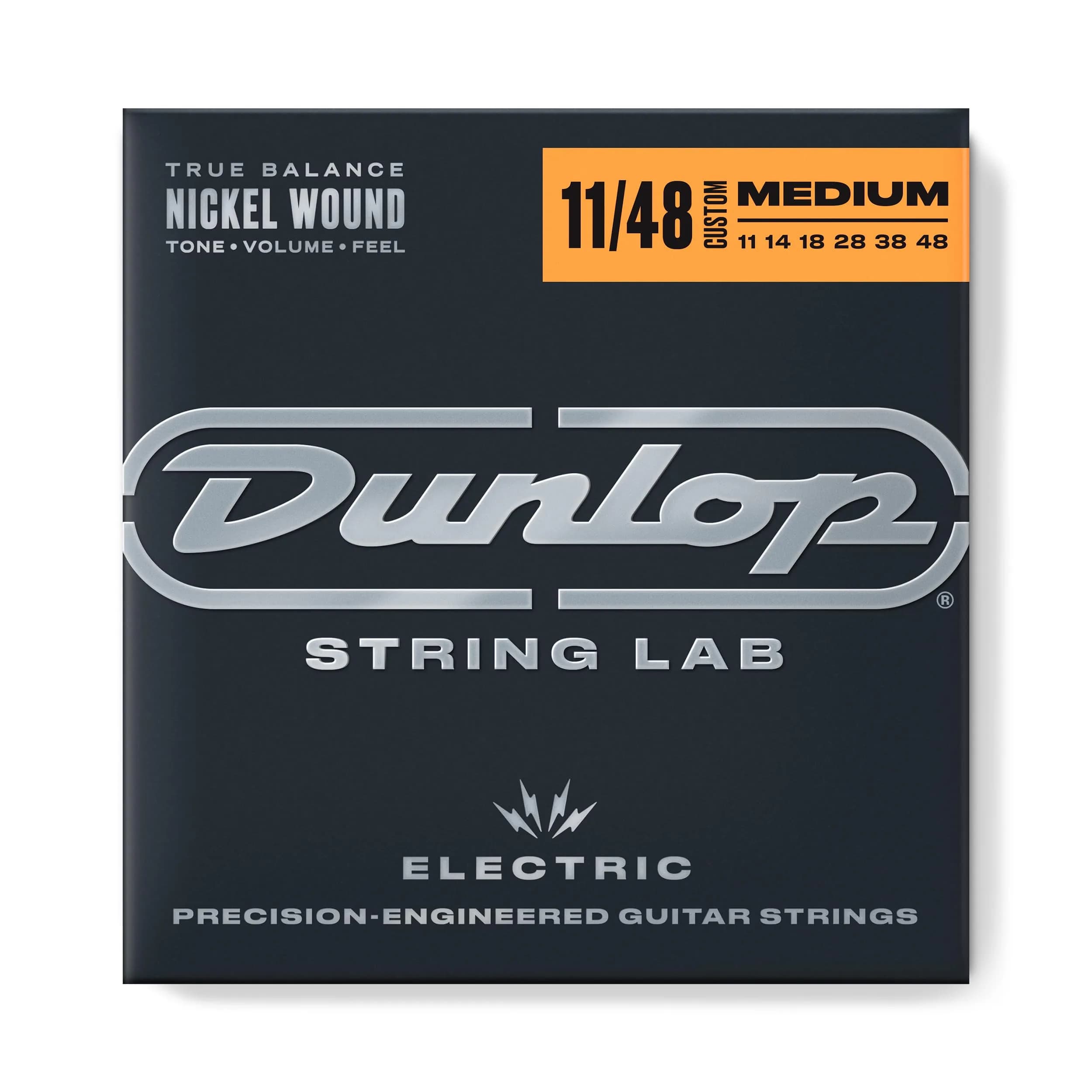 Jim Dunlop Nickel Wound Electric Guitar Strings 11-48 | Balanced Tone & Playability