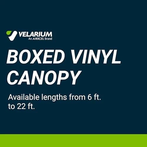 Velarium 9' RV Vinyl Canopy Blue Fade | Heavy-Duty 13.5oz, Cold & Crack-Resistant (Fabric Size 8' 2") thumbnail 2