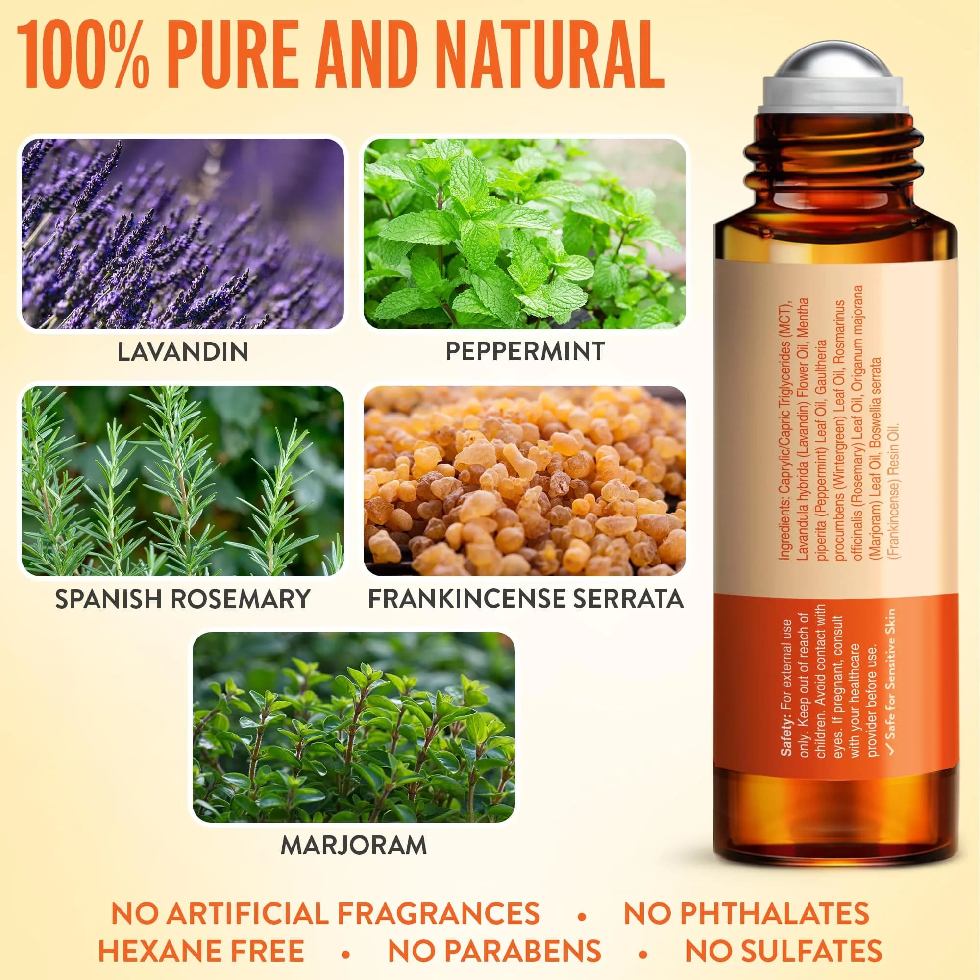 UpNature Head Bliss Essential Oil Roll On Stick 10ml (0.33 Fl Oz) | Soothing Cooling Comfort for Tension Headaches - view 3