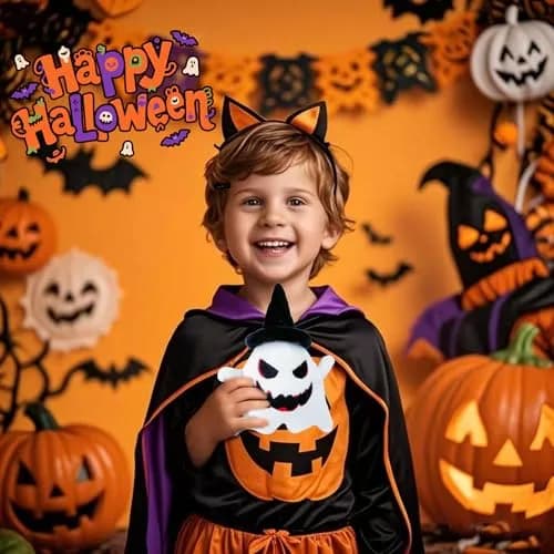 Rdogeia 18PCS Halloween Ghost Plush Toy Set | Bulk Goodie Bag Fillers for Kids thumbnail 5