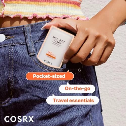 COSRX Airy-Light Clear Sunscreen Stick SPF 50 0.67 oz | Broad Spectrum UV Protection, Matte Finish, No White Cast thumbnail 6