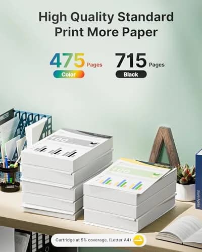 SHEENGO 62XL Ink Cartridges Black and Color | High Yield for HP Envy & OfficeJet Series thumbnail 3