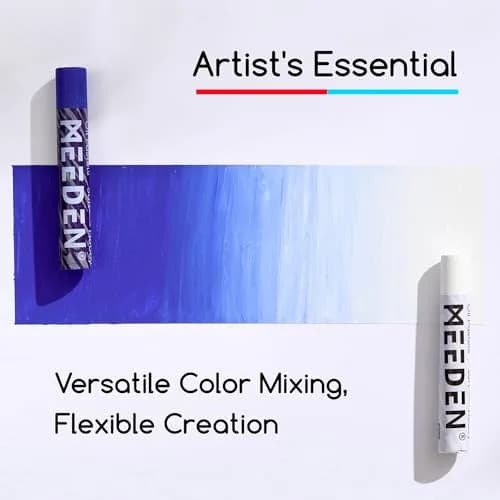 MEEDEN Soft White Oil Pastels 6 Pcs (6 Count) | Versatile Base Color for Artists & Beginners thumbnail 3