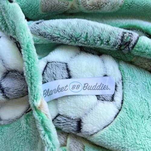 Blanket Buddies Glow in The Dark Soccer Throw Blanket 127cm x 152cm (50" x 60") | Fun Soccer Gift for Boys & Girls thumbnail 4