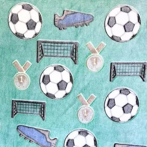 Blanket Buddies Glow in The Dark Soccer Throw Blanket 127cm x 152cm (50" x 60") | Fun Soccer Gift for Boys & Girls thumbnail 7
