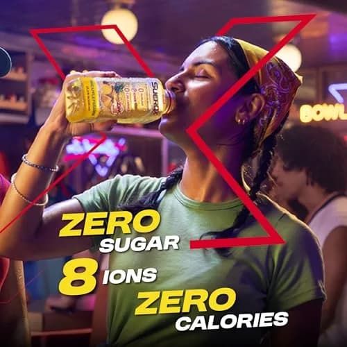 SueroX Sugar Free Electrolyte Drink, Coconut Refresh, 21.3 Fl Oz | Zero Sugar Hydration & Recovery thumbnail 3