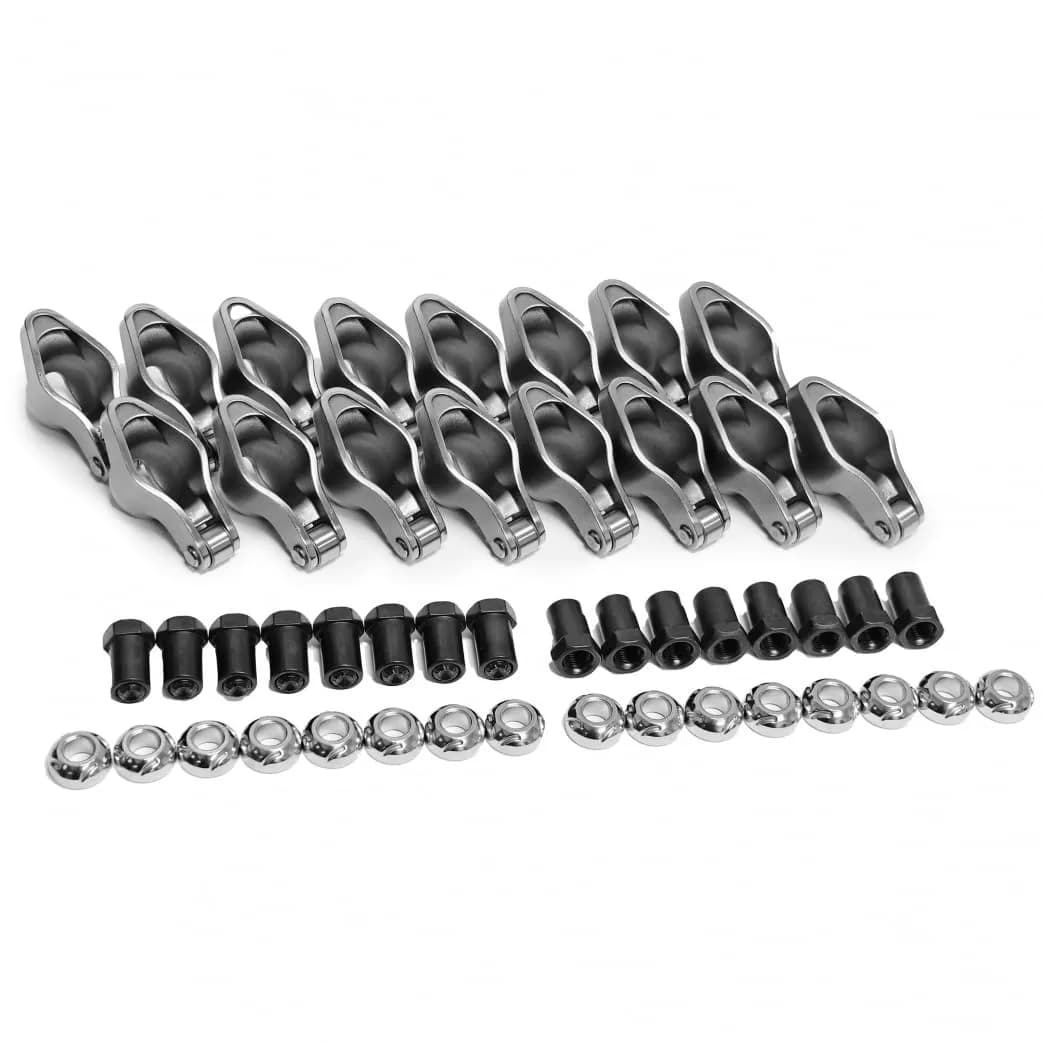 PRW Rocker Arm, Sportsman, 7/16 in Stud Mount, 1.60 Ratio, Roller Tip, Steel | Compatible with Small Block Chevy