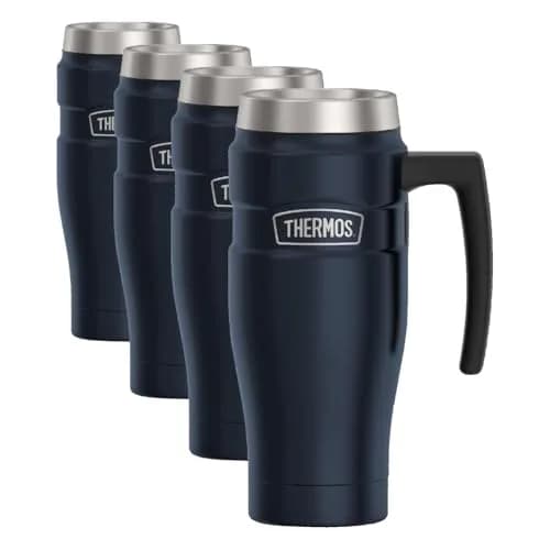 THERMOS Stainless King 16oz Midnight Blue Travel Tumbler - 4 Pack thumbnail 1