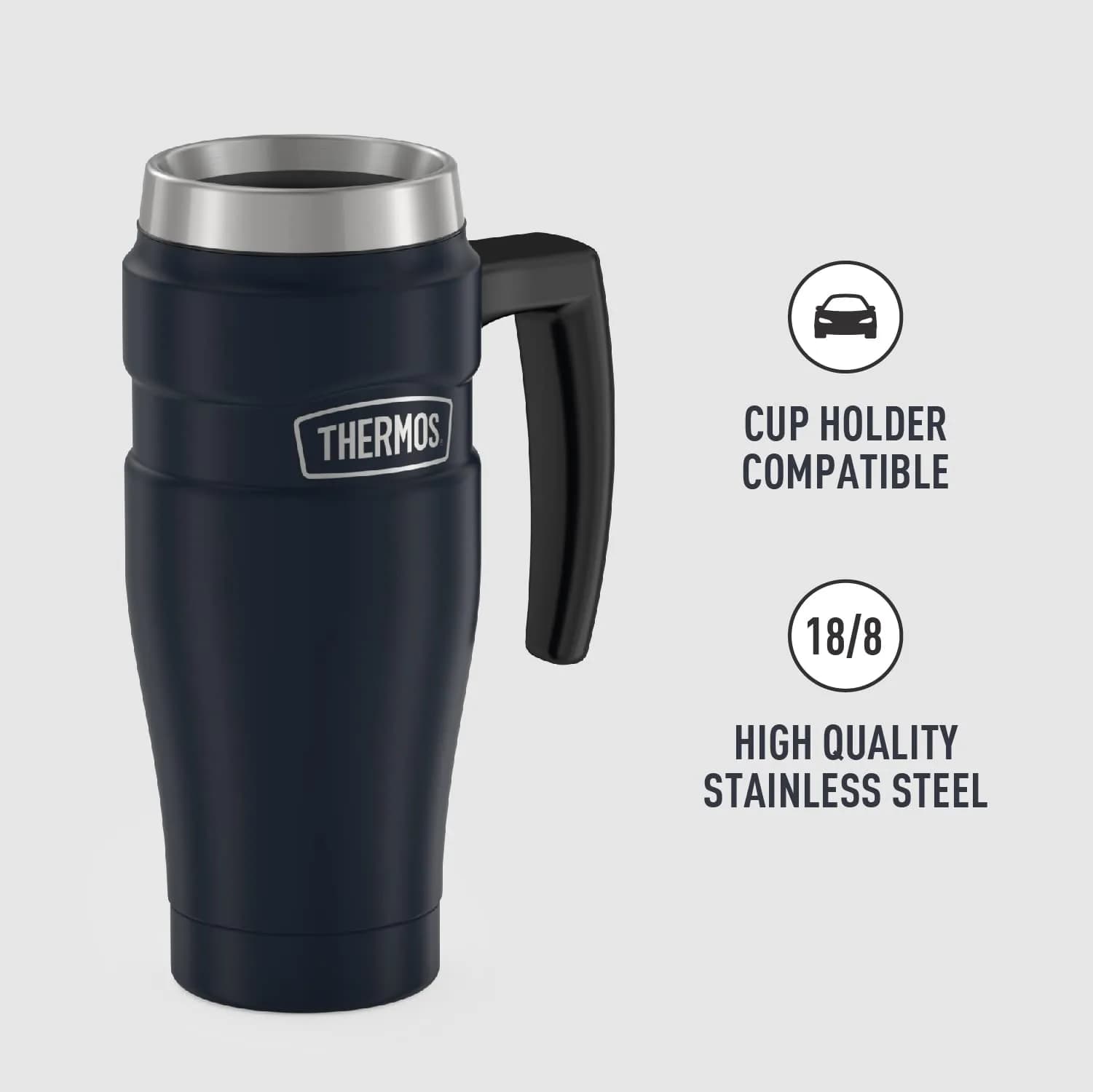 THERMOS Stainless King 16oz Midnight Blue Travel Tumbler - 4 Pack - view 4