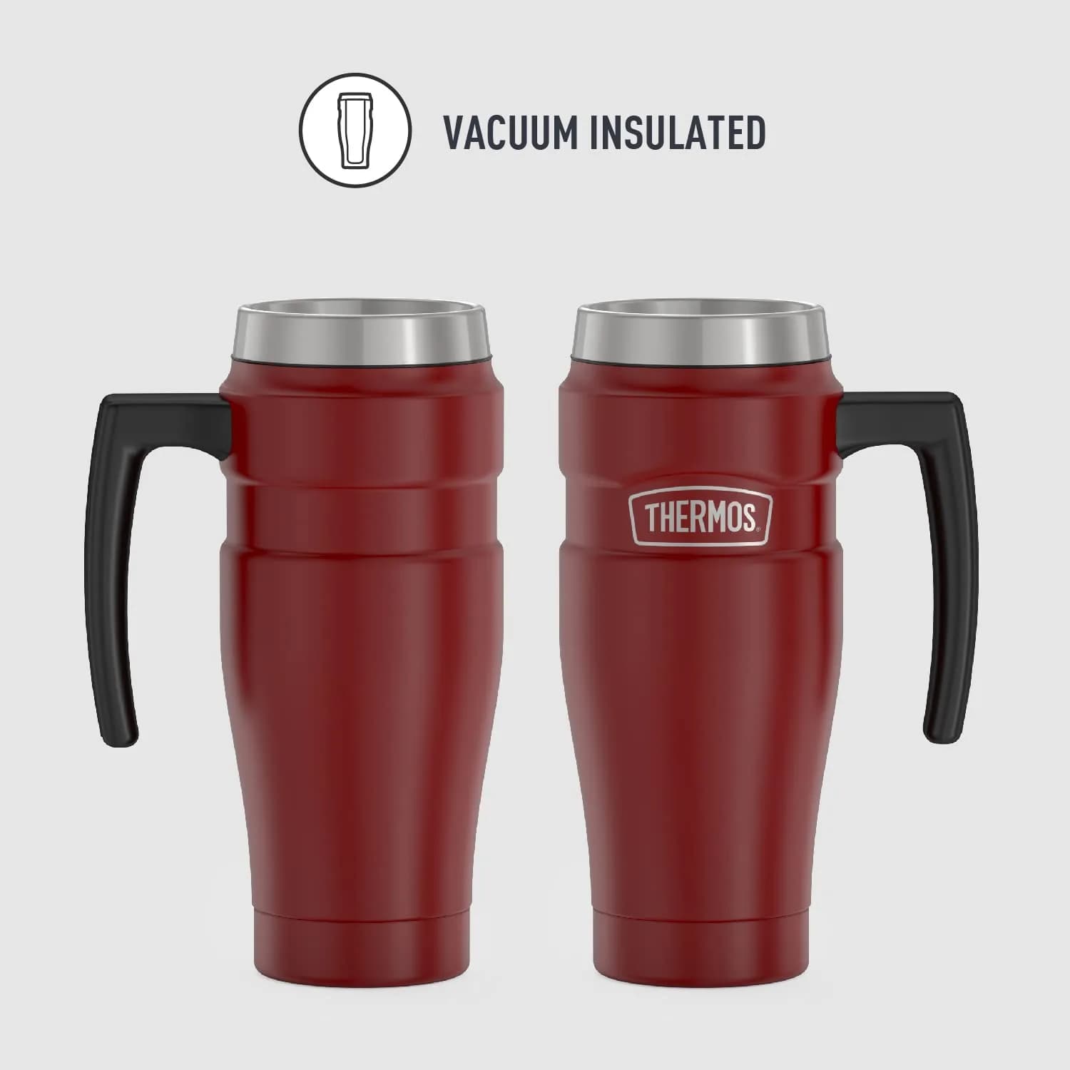 THERMOS Stainless King 16oz Travel Tumbler - Rustic Red, Pack of 4 - view 2