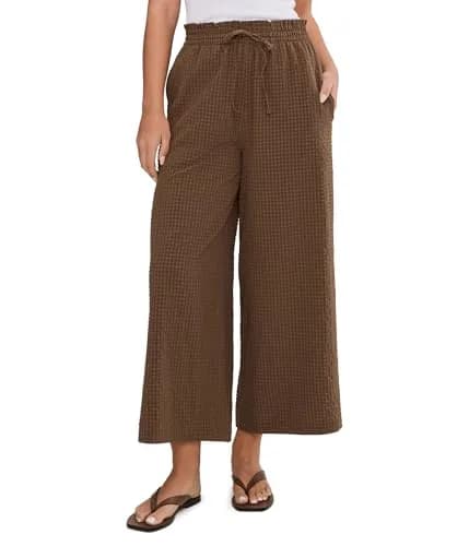 Toad&Co Women's Sunkissed Wide Leg Crop Pants Earth Texture | UPF 50+ Water-Friendly, High Rise, 24.5" Inseam thumbnail 1
