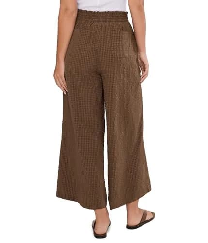 Toad&Co Women's Sunkissed Wide Leg Crop Pants Earth Texture | UPF 50+ Water-Friendly, High Rise, 24.5" Inseam thumbnail 4