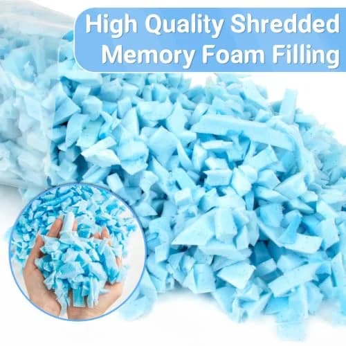 RAINFLOW Shredded Memory Foam Filling 200g (7.05 oz) | Soft, Body-Conforming Refill for Pillows & Bean Bags thumbnail 4
