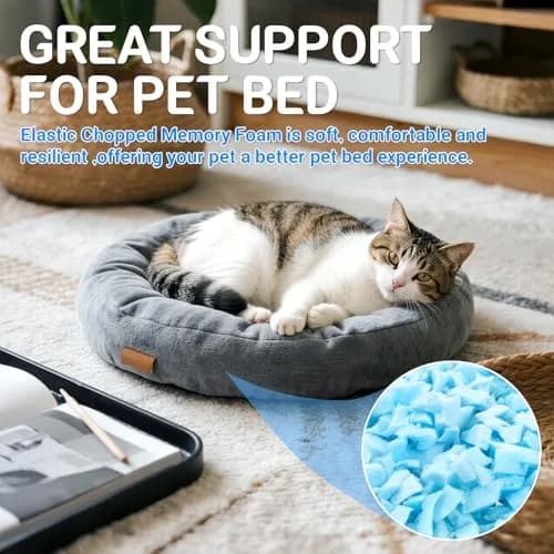 RAINFLOW Shredded Memory Foam Filling 200g (7.05 oz) | Soft, Body-Conforming Refill for Pillows & Bean Bags thumbnail 5