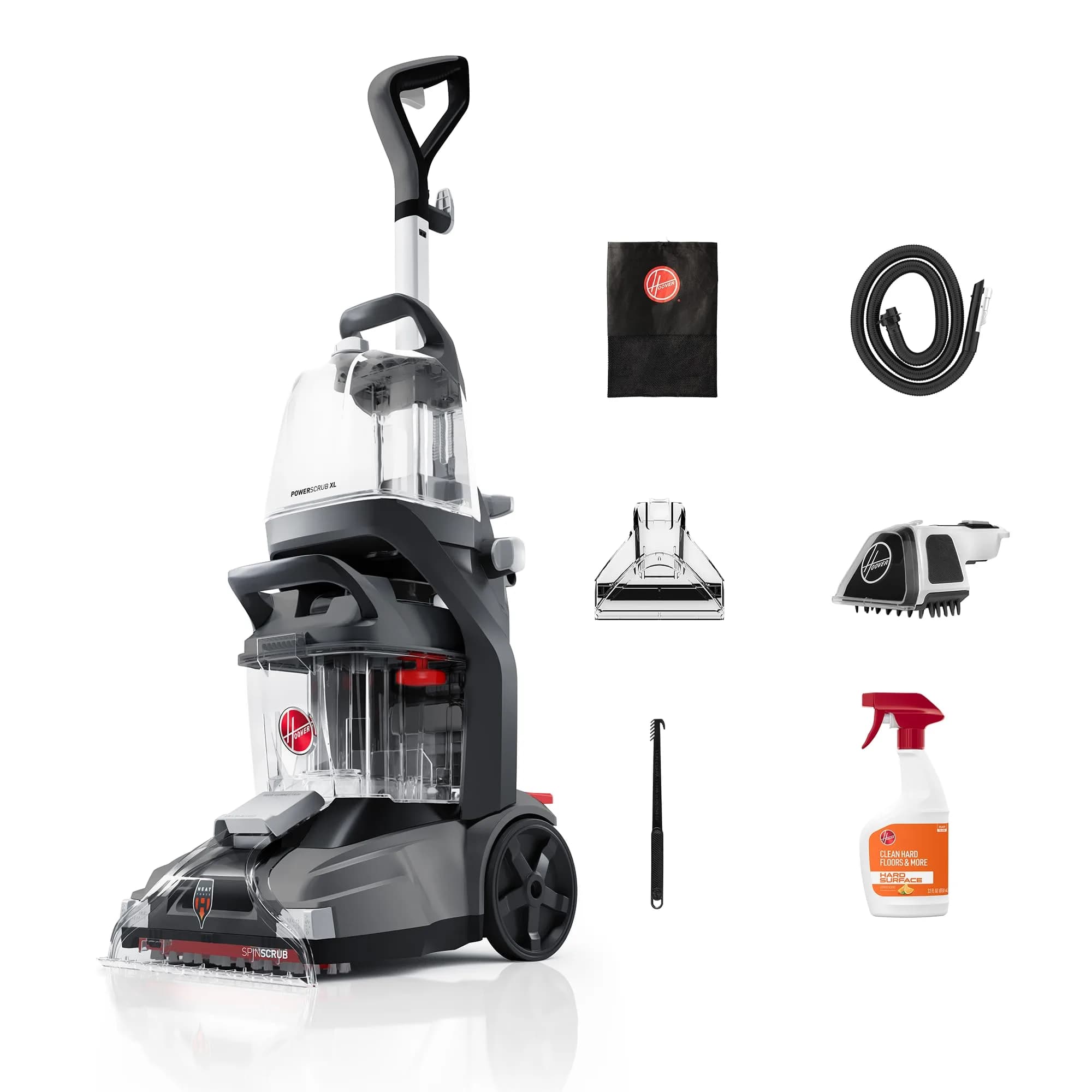 Hoover PowerScrub XL Pet Carpet Cleaner Machine for Carpet & Upholstery | Deep Stain Removal & Fast Drying — Black
