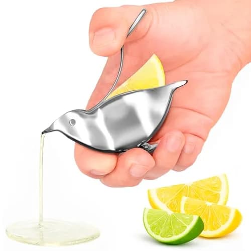 LEGLO Mini Bird Lemon Slice Squeezer Stainless Steel Lime Wedge Hand Juicer | Extracts More Juice with Less Effort thumbnail 1
