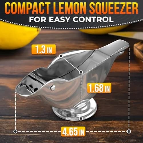 LEGLO Mini Bird Lemon Slice Squeezer Stainless Steel Lime Wedge Hand Juicer | Extracts More Juice with Less Effort thumbnail 2