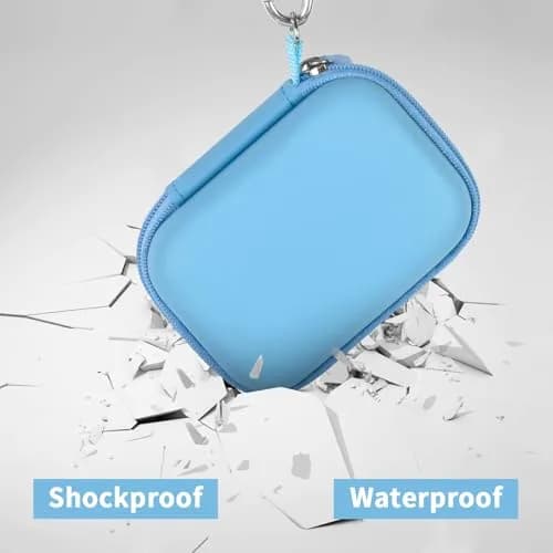 ANKHOH Carrying Case for Crucial X10/X9 Pro Portable SSD | Blue EVA Hard Shell Organizer thumbnail 4