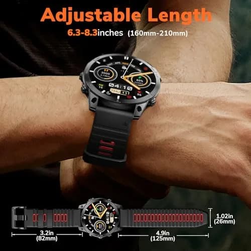 NotoCity Quickfit 26mm Watch Bands for Garmin Fenix 8 51mm/7X/6X/5X, Sports Silicone Bands Compatible with Garmin Fenix 9/9 Pro/8 Pro 51mm/7X Pro/6X Pro/5X Plus/3/3HR/Descent MK1/MK2i Smartwatches thumbnail 6