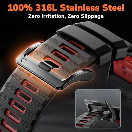 NotoCity Quickfit 26mm Watch Bands for Garmin Fenix 8 51mm/7X/6X/5X, Sports Silicone Bands Compatible with Garmin Fenix 9/9 Pro/8 Pro 51mm/7X Pro/6X Pro/5X Plus/3/3HR/Descent MK1/MK2i Smartwatches thumbnail 2