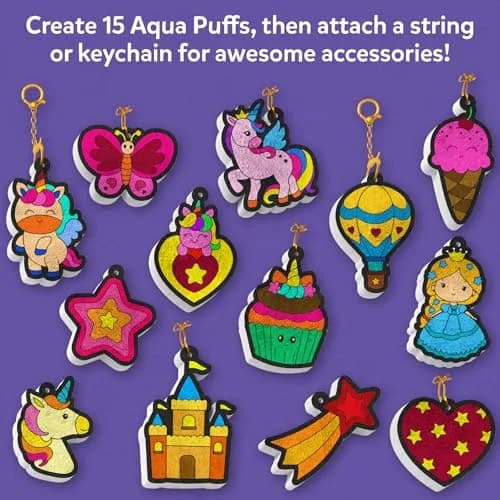 Skillmatics Aqua Puffs Unicorns Art & Craft Kit 18.5cm x 24.6cm x 3.4cm | Parents Best Toys Award Winner 2025 thumbnail 5