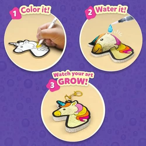Skillmatics Aqua Puffs Unicorns Art & Craft Kit 18.5cm x 24.6cm x 3.4cm | Parents Best Toys Award Winner 2025 thumbnail 3