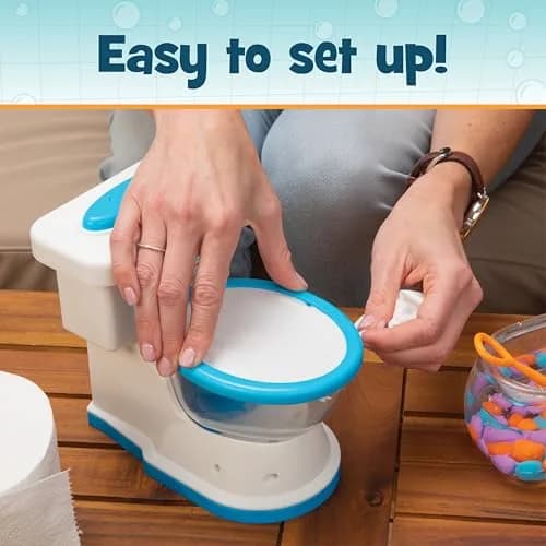 PlayMonster Don't Flush the Fish Board Game for Family Game Night | Ages 4+, 2+ Players, Plastic thumbnail 4