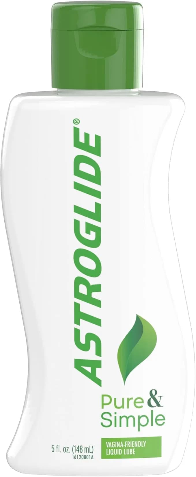 Astroglide Pure & Simple 5 fl oz Water-Based Lubricant | Naturally Derived, Vegan, pH-Balanced — 5 Fl Oz
