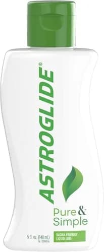 Astroglide Pure & Simple 5 fl oz Water-Based Lubricant | Naturally Derived, Vegan, pH-Balanced thumbnail 1