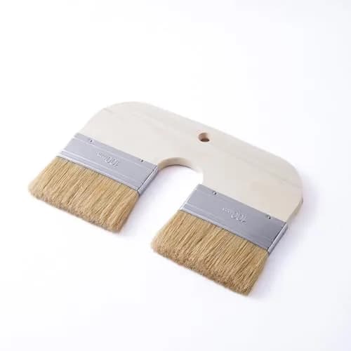 Xylarnoveth Limewash Paint Brush, 4 in Natural Bristle Double Brush | Wide U-Shaped Handle for Lime & Mineral Paints thumbnail 9