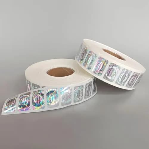 ILMBVM Custom Tamper Proof Labels 0.6x1 inch | Silver Security Stickers, 1200 pcs, High Security thumbnail 7