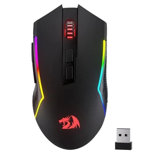 Redragon M693 LIT Wireless RGB Gaming Mouse 12800 DPI 7 Programmable Buttons | 3-Mode Connectivity thumbnail 1