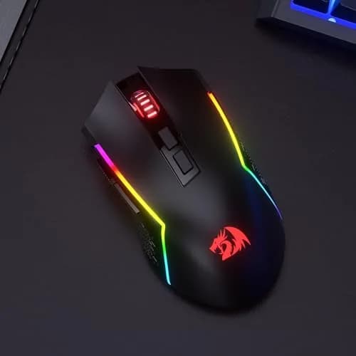 Redragon M693 LIT Wireless RGB Gaming Mouse 12800 DPI 7 Programmable Buttons | 3-Mode Connectivity thumbnail 8