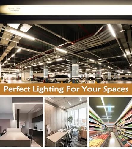 Konideke 48 Inch T8 Fluorescent Tube Light Bulb 32W 4100K Cool White 2850 Lumens G13 Base (10 Pack) thumbnail 4