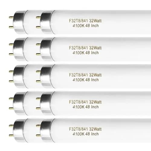 Konideke 48 Inch T8 Fluorescent Tube Light Bulb 32W 4100K Cool White 2850 Lumens G13 Base (10 Pack) thumbnail 6