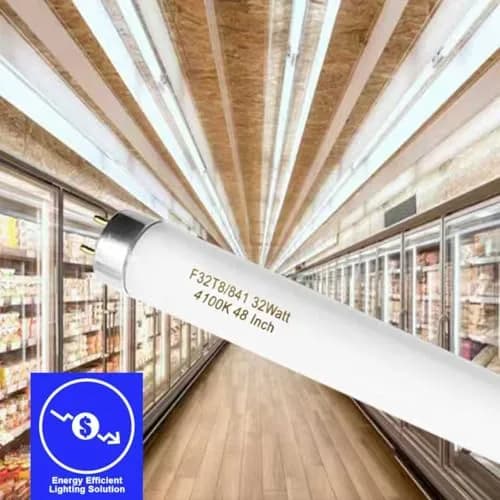 Konideke 48 Inch T8 Fluorescent Tube Light Bulb 32W 4100K Cool White 2850 Lumens G13 Base (10 Pack) thumbnail 7