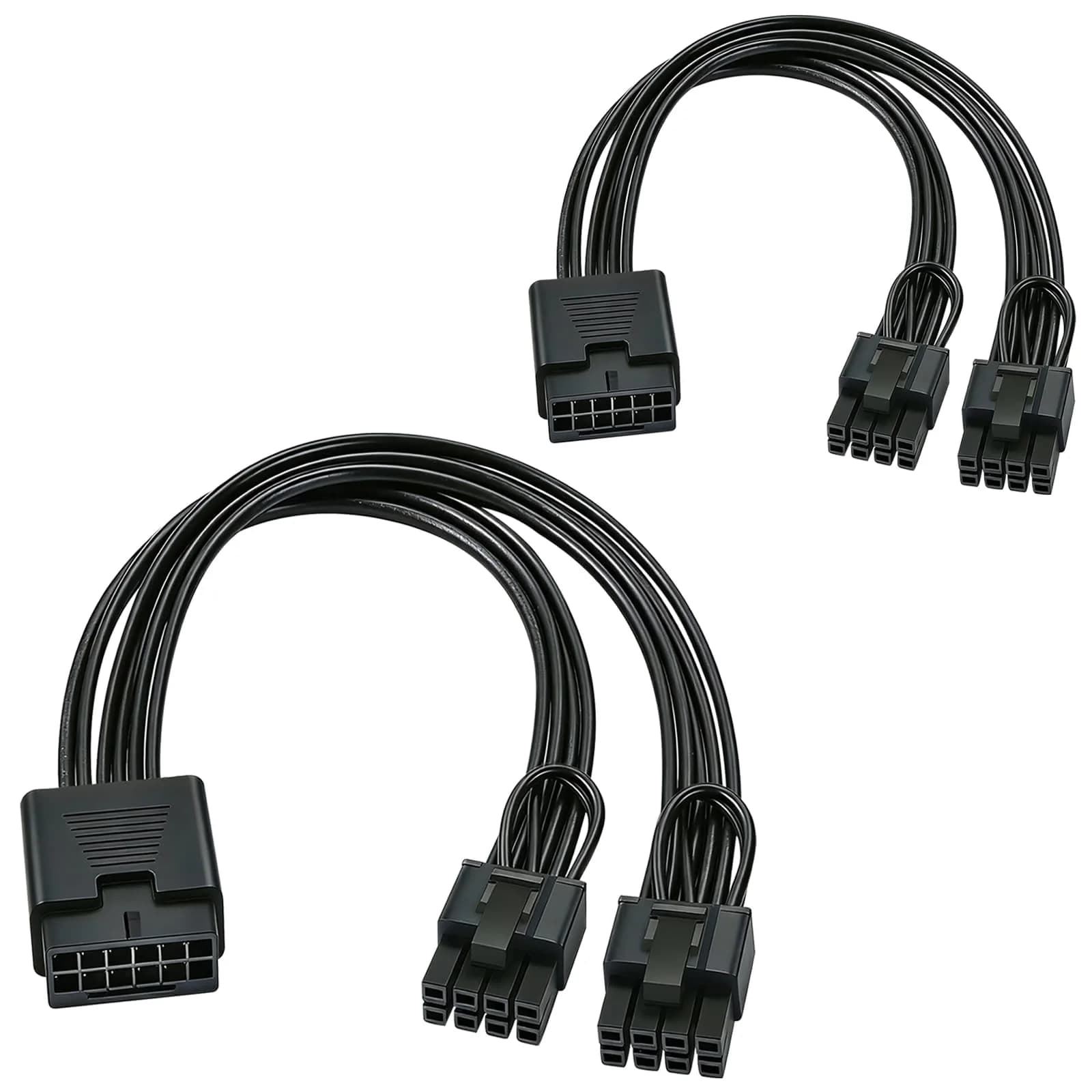 COMeap 16 Pin to Dual 8 Pin(6+2) PCIe Conversion GPU Power Cable 18cm (7in) | 600W Rated Power - main product image