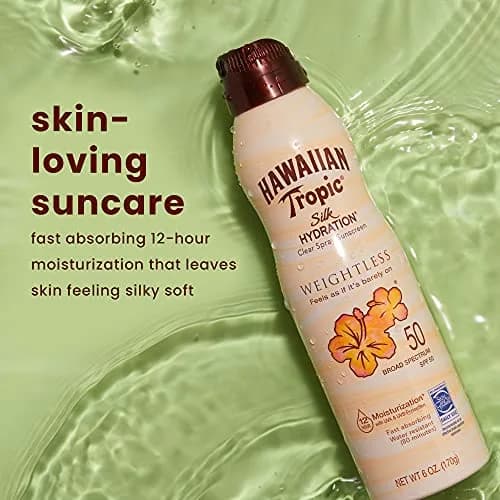 Hawaiian Tropic Weightless Hydration SPF 50 Sunscreen Spray 355ml (12 Fl Oz) | Dermatologist Tested for All Skin Types thumbnail 3