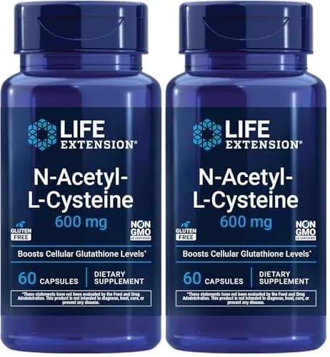 Life Extension N-Acetyl-L-Cysteine (NAC) 600 mg Capsules | Potent Antioxidant Support for Immune, Respiratory & Liver Health (120 Count) thumbnail 1
