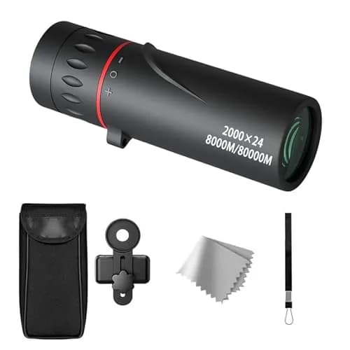 WenTigDY Mini Telescope for Adults 24mm Objective Lens | 2000x Magnification, Portable Scope for Travel thumbnail 1