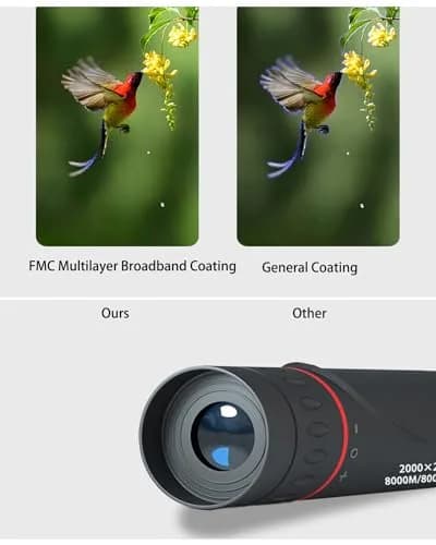 WenTigDY Mini Telescope for Adults 24mm Objective Lens | 2000x Magnification, Portable Scope for Travel thumbnail 3