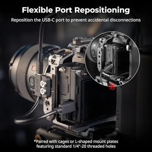 SMALLRIG USB-C Male to Female Data Cable (7.9 inch) | 20Gbps Data Transfer & 240W Charging thumbnail 4