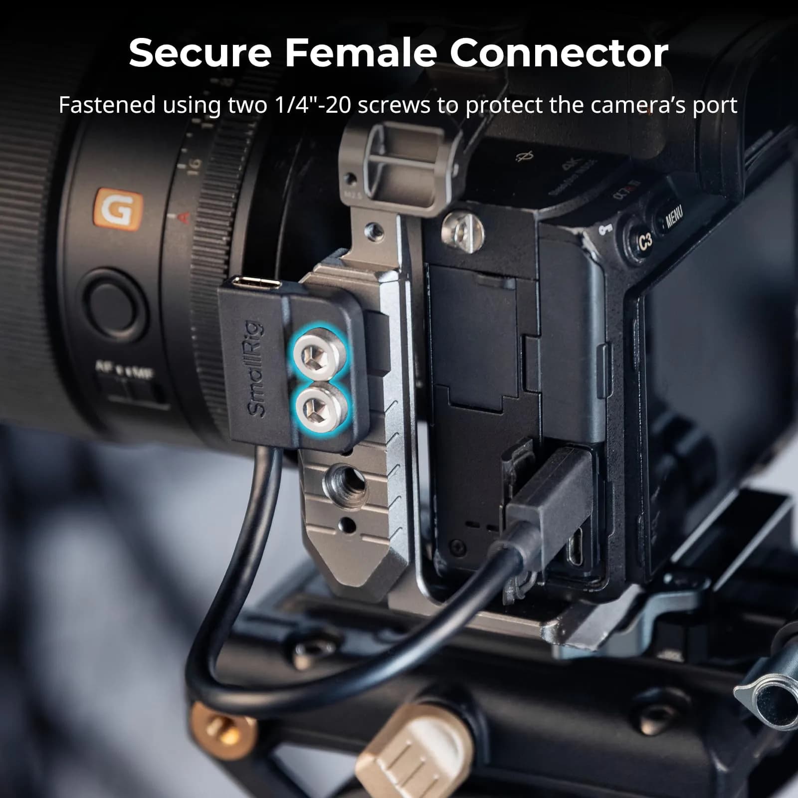 SMALLRIG USB-C Male to Female Data Cable (7.9 inch) | 20Gbps Data Transfer & 240W Charging - view 5