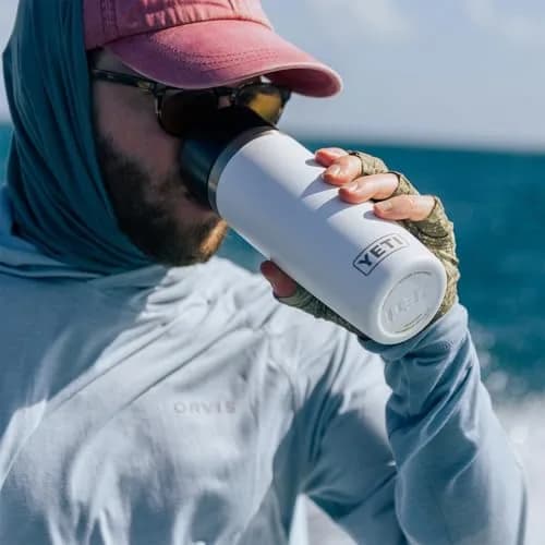 YETI Rambler 16 oz Travel Bottle Navy | Vacuum Insulated Stainless Steel Tumbler with Leakproof Cap thumbnail 4
