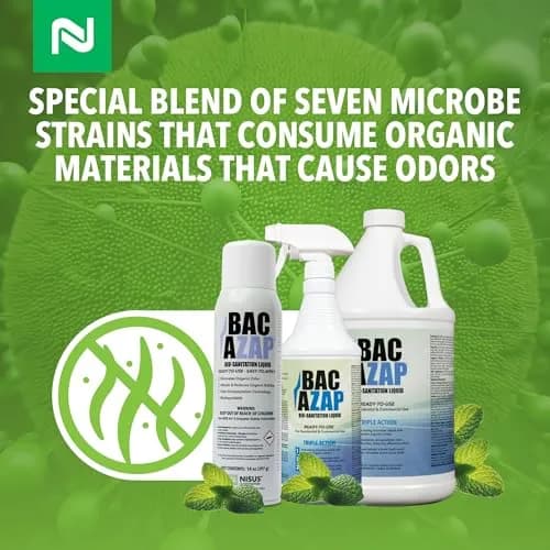 Nisus Bac-Azap Odor Eliminator 14 Oz | Powerful Organic Odor Control for Drains & Bathrooms thumbnail 4