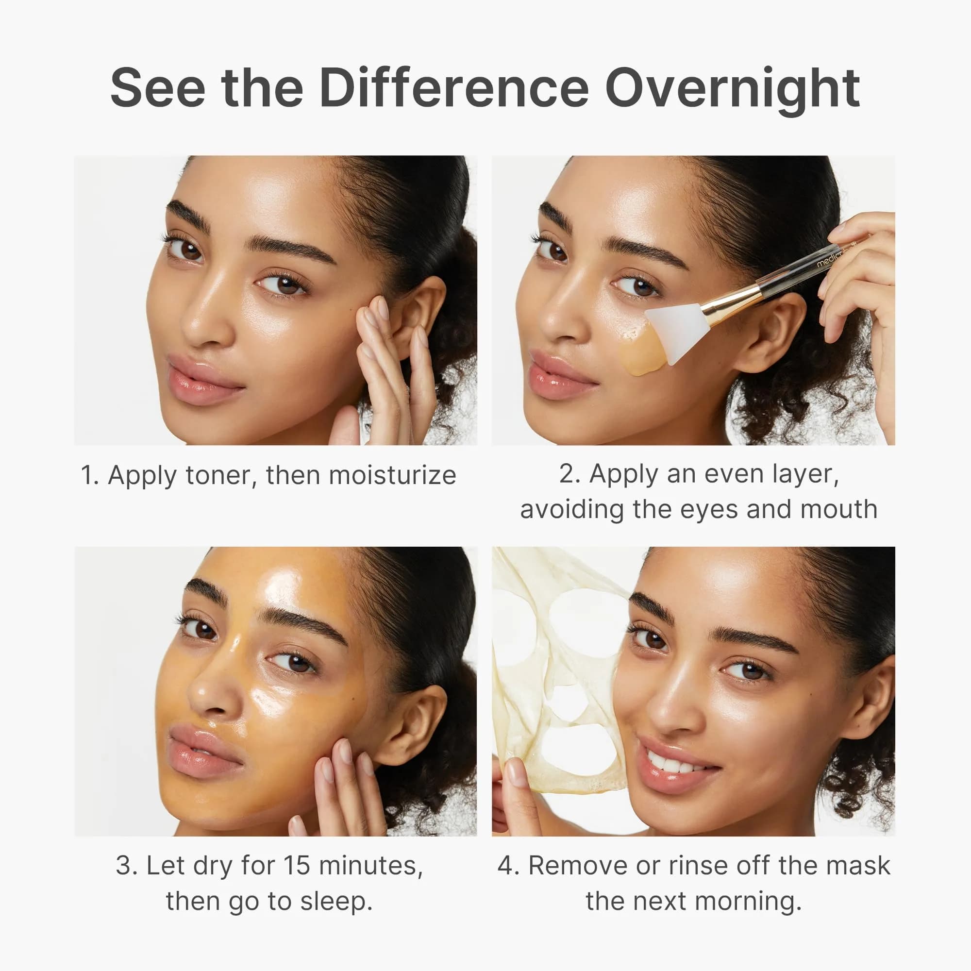 medicube Wrapping Mask Kojic Acid Turmeric Overnight Peel Off Facial Mask 75ml (2.53 Fl Oz) | Brightens & Firms Skin - view 6