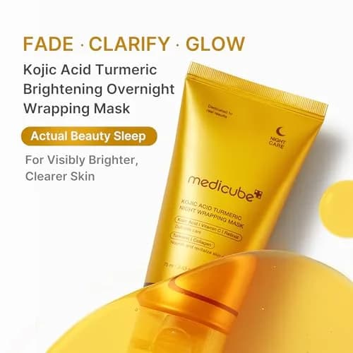 medicube Wrapping Mask Kojic Acid Turmeric Overnight Peel Off Facial Mask 75ml (2.53 Fl Oz) | Brightens & Firms Skin thumbnail 2