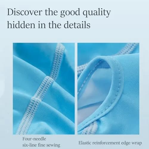 Xmipbs Full Face UV Protection Swimming Mask, Adults | Sunblock & Jellyfish Shield, UV50+ (Color 2 WWFS) | Fast Drying thumbnail 4