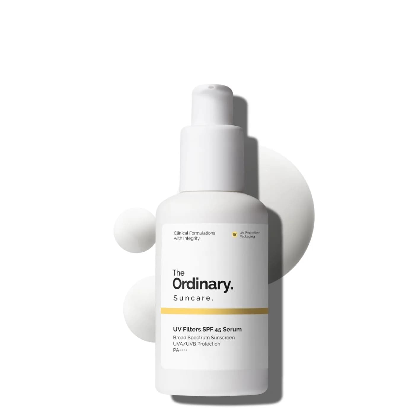 The Ordinary UV Filters SPF 45 Serum Sunscreen 60ml (2 Fl Oz) | Broad-Spectrum UVA/UVB Protection - main product image
